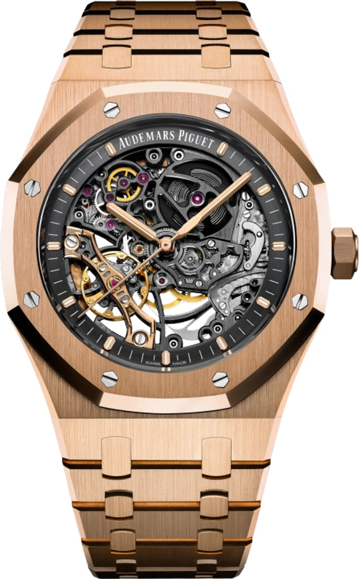 Audemars Piguet Royal Oak Openworked Rose Gold Skeleton Dial