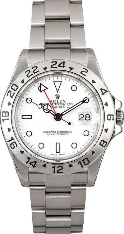 Rolex Explorer II Stainless Steel White Dial
