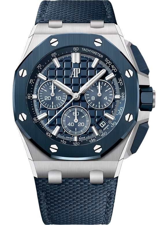 Audemars Piguet Royal Oak Offshore Chronograph 43mm Steel and Ceramic Blue Dial
