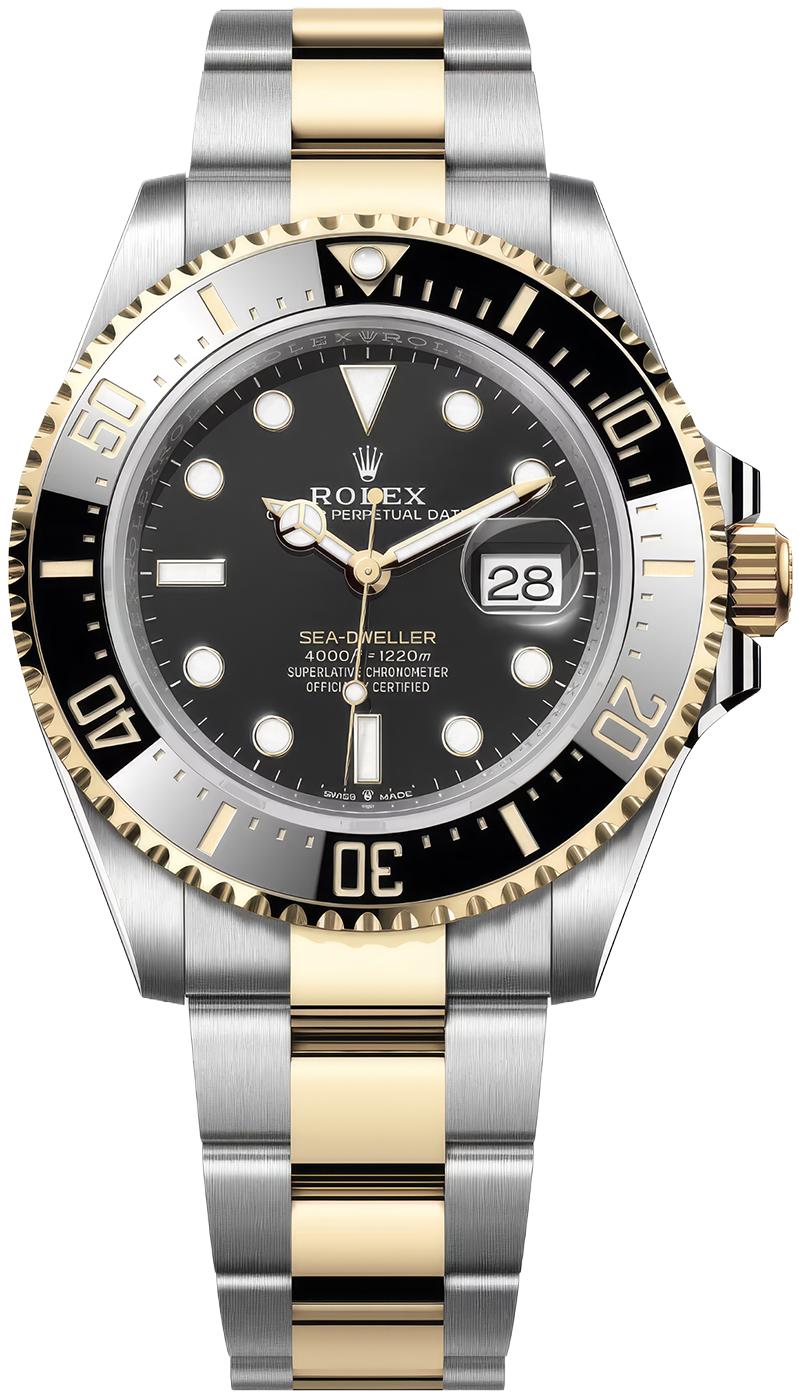 Rolex Sea-Dweller 43mm Two-Tone Yellow Gold Black Dial