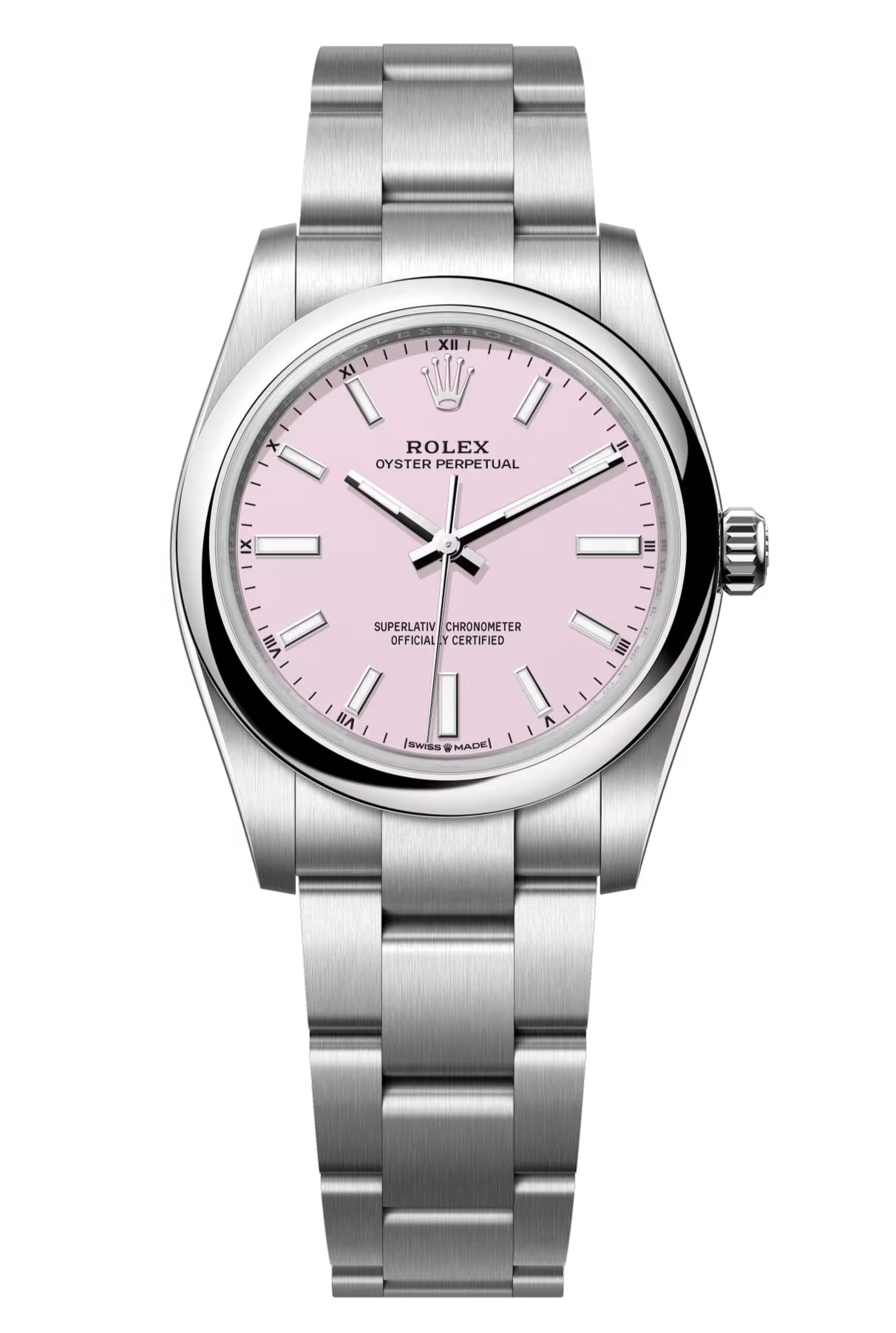 Rolex Oyster Perpetual 34mm Candy Pink Dial