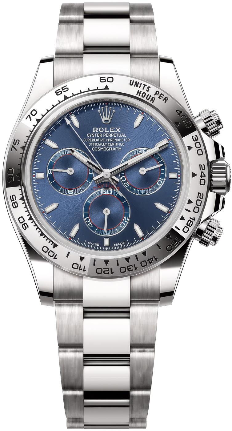 Rolex Cosmograph Daytona 40mm White Gold Blue Dial