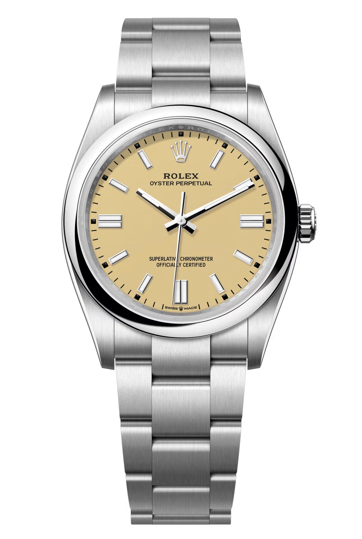 Rolex Oyster Perpetual 36mm Beige Dial Oyster Bracelet