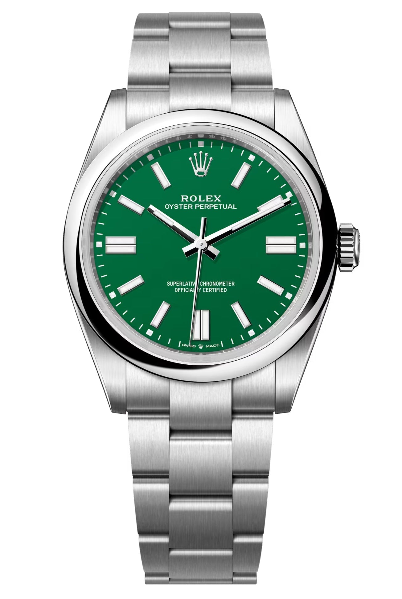 Rolex Oyster Perpetual 41mm Green Dial Oyster Bracelet