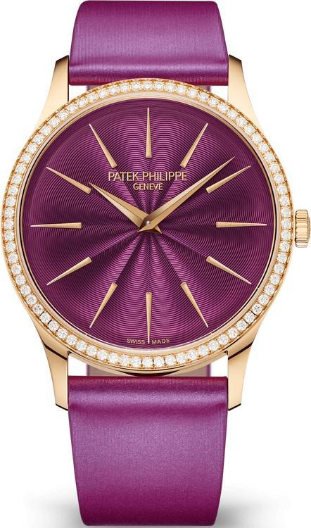 Patek Philippe Calatrava 18k Rose Gold 35mm Purple Dial