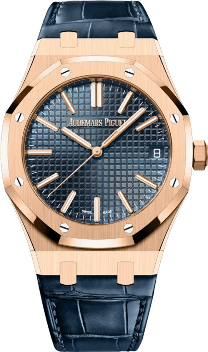 Audemars Piguet Royal Oak 41mm Rose Gold Blue Dial