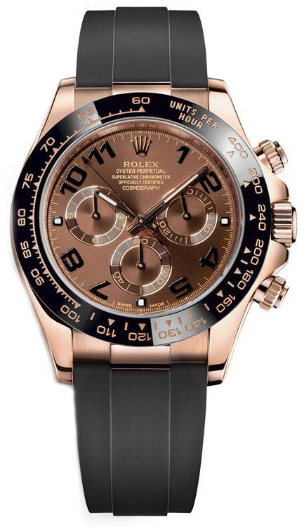 Rolex Daytona Everose Gold 40mm Chocolate Dial Oysterflex