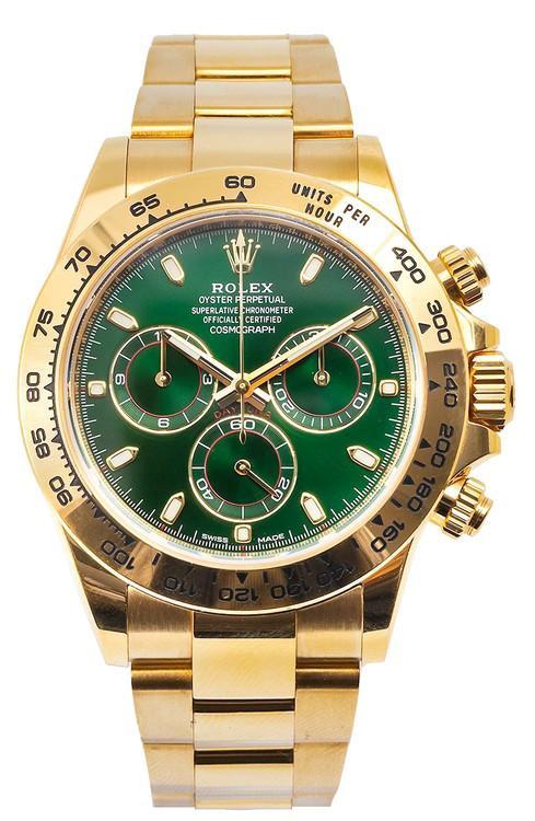 Rolex Daytona "John Mayer" 18k Yellow Gold Green Dial