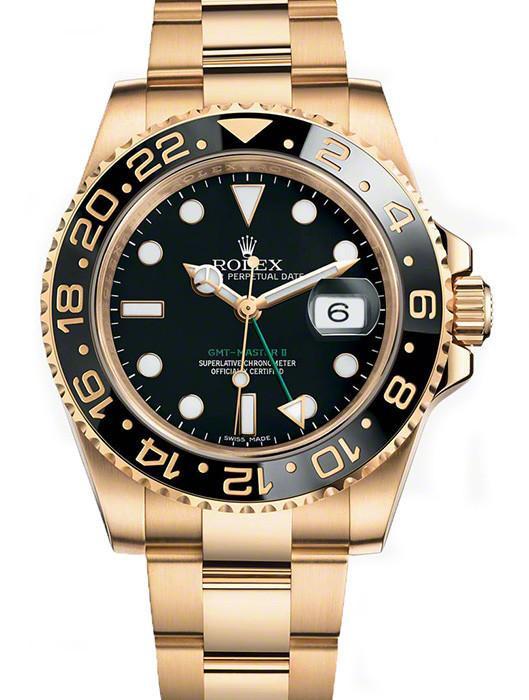 Rolex GMT-Master II Yellow Gold Black Dial