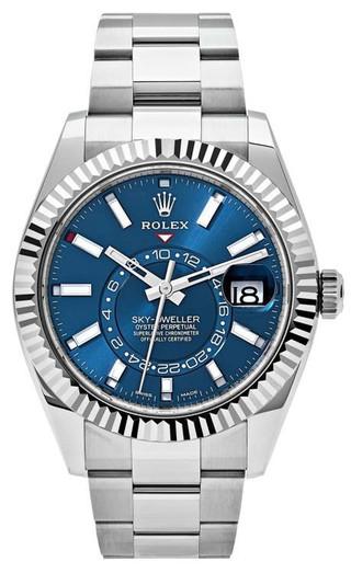 Rolex Sky-Dweller Stainless Steel Blue Dial Oyster