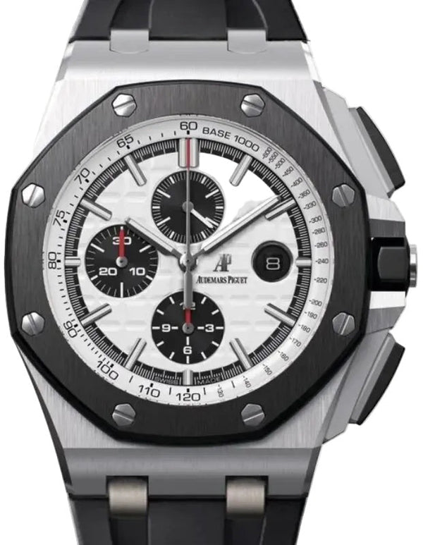 Audemars Piguet Royal Oak Offshore Chronograph 44mm Steel Silver Dial Black Ceramic Bezel