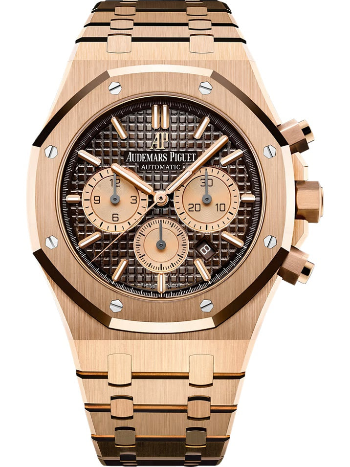 Audemars Piguet Royal Oak Chronograph 41mm Rose Gold Chocolate Dial