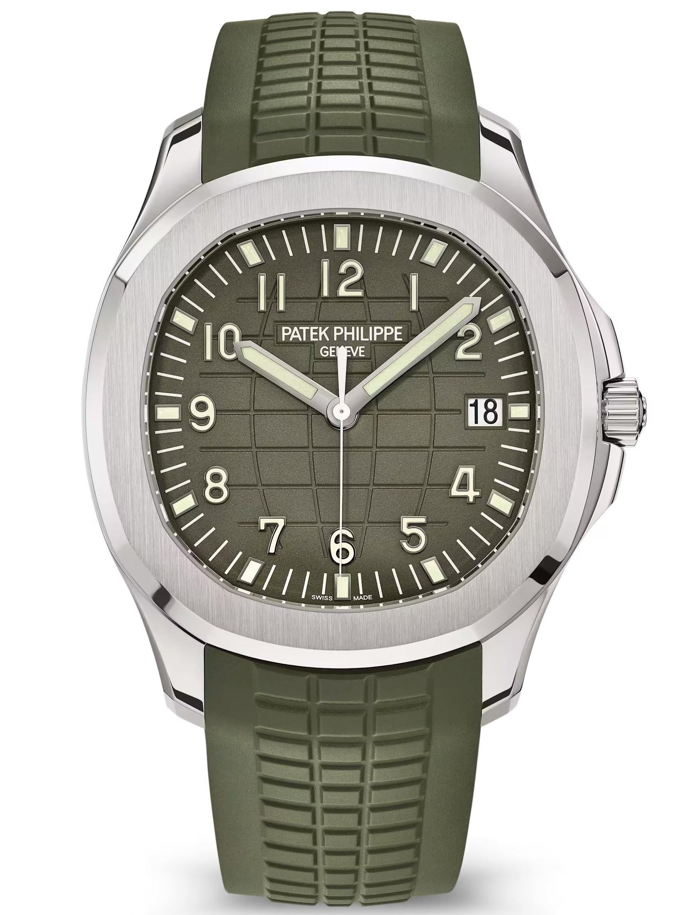 Patek Philippe Aquanaut 42.2mm White Gold Khaki Green Dial