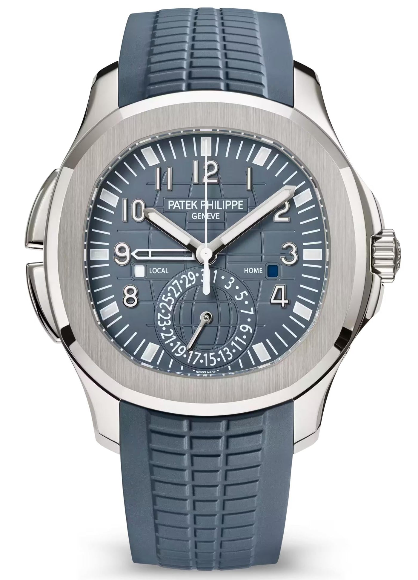 Patek Philippe Aquanaut Travel Time 40.8mm White Gold Blue-Gray Dial