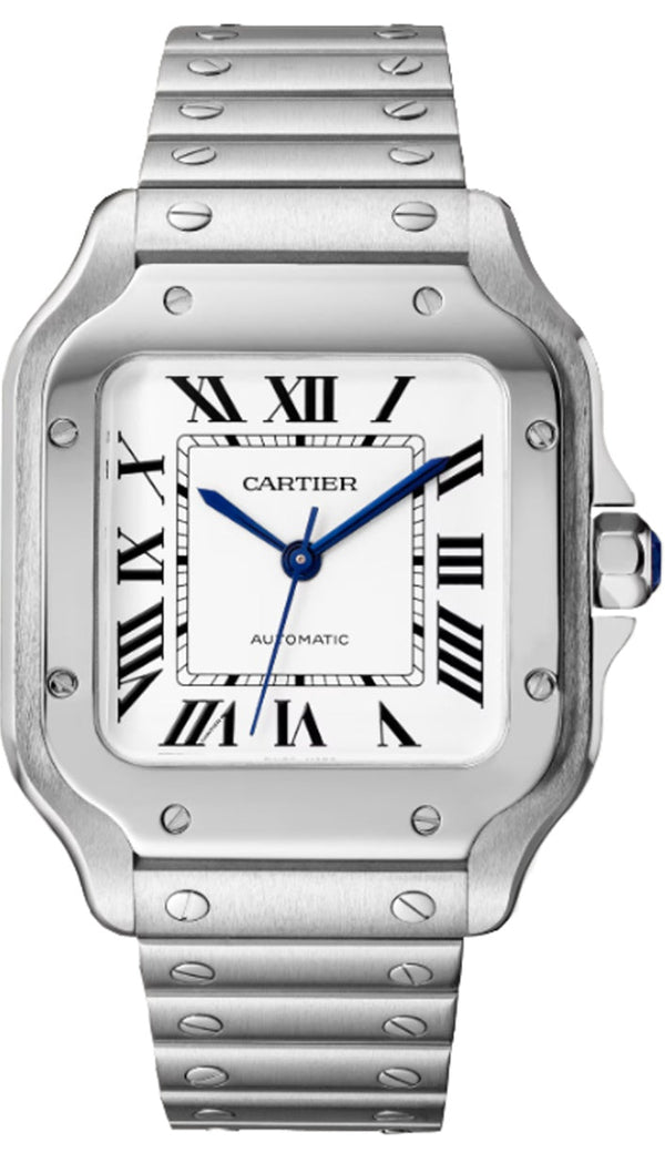 Cartier Santos Medium Steel White Dial