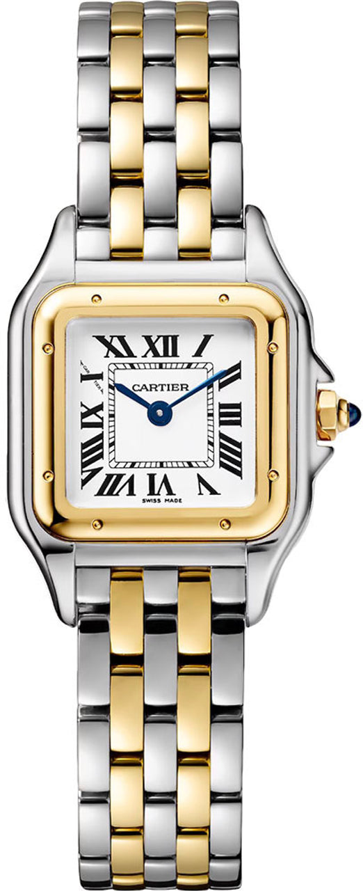 Cartier Panthere Small Two-Tone Silvered Roman Dial