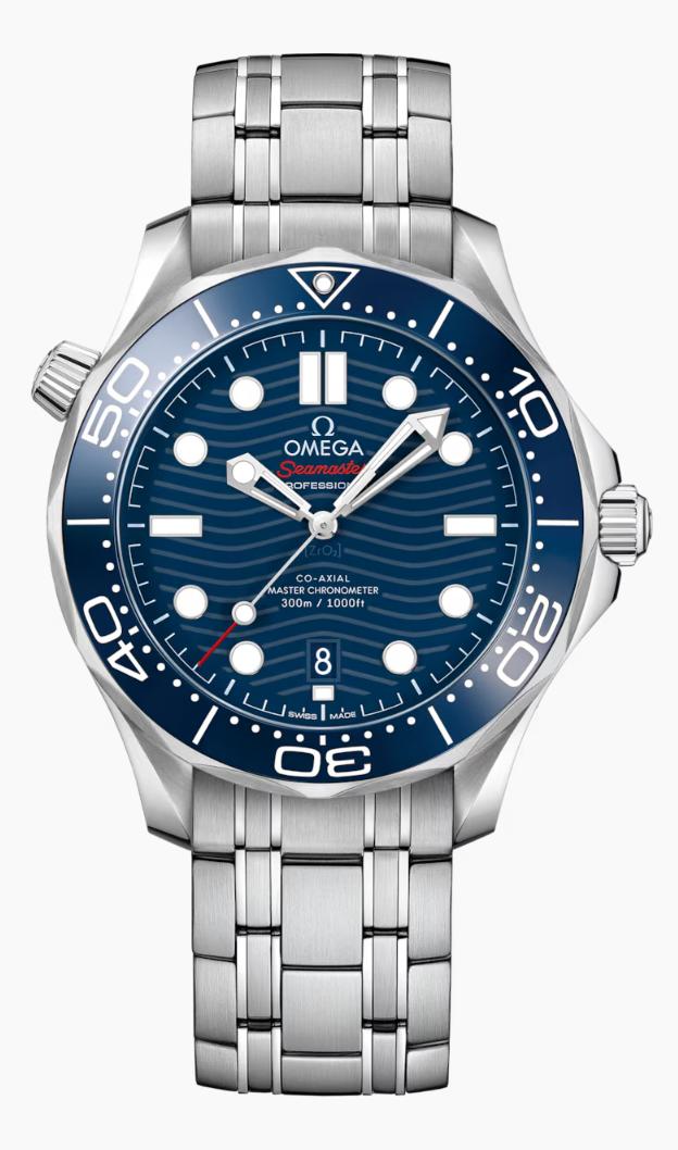 Omega Seamaster Diver 300M Blue Dial Steel Bracelet