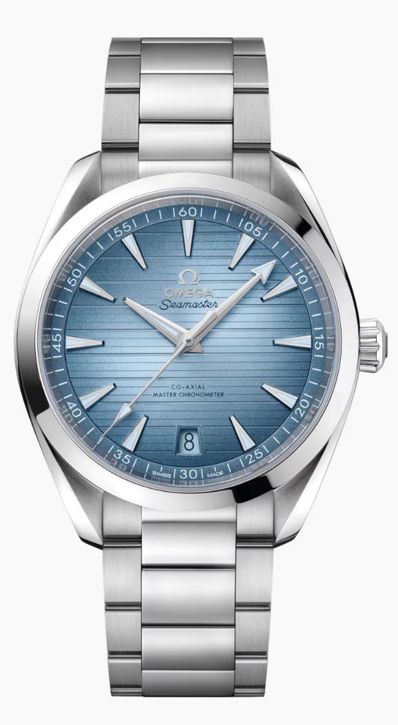 Omega Seamaster Aqua Terra 150M Summer Blue Dial Steel Bracelet
