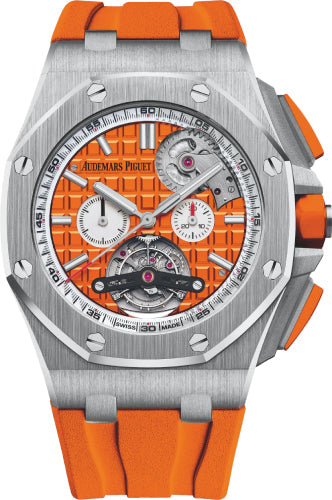 Audemars Piguet Royal Oak Offshore Tourbillon Chronograph Selfwinding Orange Index Stainless Steel Rubber 44mm  | 26540ST.OO.A038CA.01