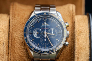 Omega Speedmaster Moonwatch Apollo 45th Anniversary Stainless Steel 42mm Blue