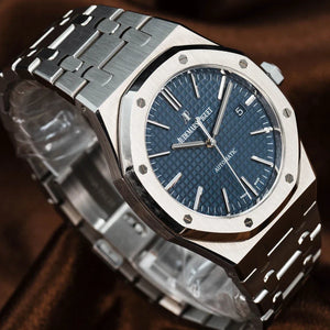 AUDEMARS PIGUET Royal Oak Watch 1.6" Blue 15400ST Stainless Steel 41mm