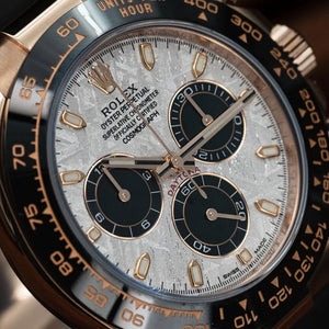 Rolex Daytona 116515LN Rose Gold Meteorite Dial -- FULL SET w/ WHITE TAG