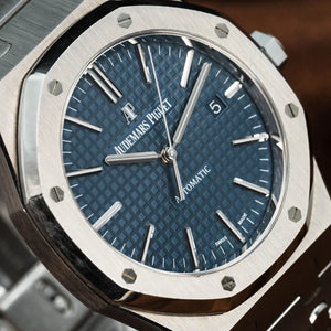 AUDEMARS PIGUET Royal Oak Watch 1.6" Blue 15400ST Stainless Steel 41mm