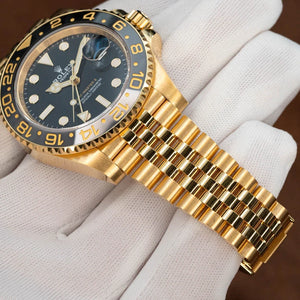 Rolex GMT-Master II 126718GRNR – 40mm 18K Yellow Gold – Black Dial