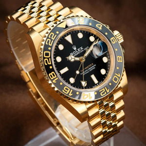 Rolex GMT-Master II 126718GRNR – 40mm 18K Yellow Gold – Black Dial