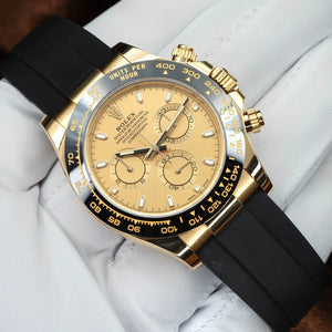 Mint Rolex 116518LN Daytona 40mm Champagne Dial 18K Yellow Gold Watch 2022