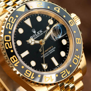 Rolex GMT-Master II 126718GRNR – 40mm 18K Yellow Gold – Black Dial