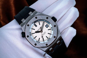 Audemars Piguet Royal Oak Offshore Diver White Dial 42mm - 15710ST.OO.A002CA.02