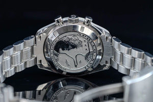 Omega Speedmaster Moonwatch Apollo 45th Anniversary Stainless Steel 42mm Blue