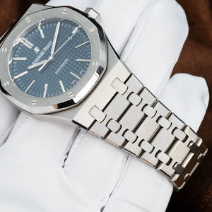 AUDEMARS PIGUET Royal Oak Watch 1.6" Blue 15400ST Stainless Steel 41mm