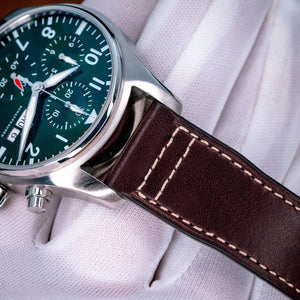 IWC Pilot Chronograph - 41mm Stainless Steel Green Dial Men's Watch (IW388103)