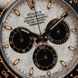 Rolex Daytona 116515LN Rose Gold Meteorite Dial -- FULL SET w/ WHITE TAG