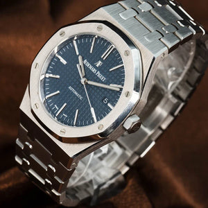 AUDEMARS PIGUET Royal Oak Watch 1.6" Blue 15400ST Stainless Steel 41mm