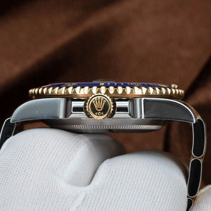 ROLEX Submariner Bluesy 18kt Gold & SS Blue Sunburst Dial 116613LB